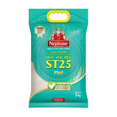 Gạo thơm dẻo đặc biệt ST25 Neptune túi 5kg (1 Túi)