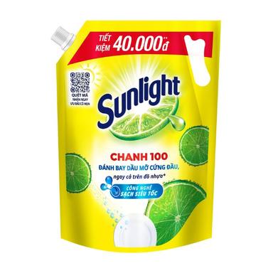 Nước rửa chén Chanh100 Sunlight túi 3.5kg (1 Túi)