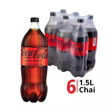 Lốc nước ngọt Coca Cola zero sugar chai 1.5l (6 Chai)